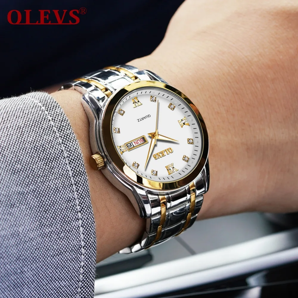

Horloges Mannen Luxury Wrist Watch For Men Stainless Steel Mens Watches Auto Date Quartz Man Wristwatch Luminous Relojes Clock