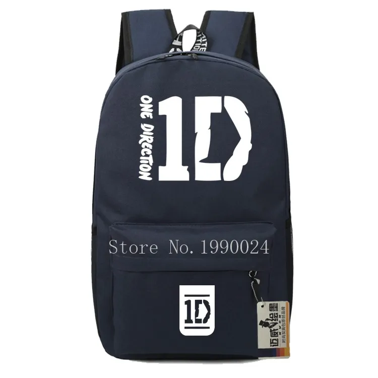 Подростковые Сумки One Direction 1D для мальчиков и девочек, Мультяшные рюкзаки, Детские рюкзаки из ткани Оксфорд, Детские рюкзаки, дорожные сумки, Mochila Feminina