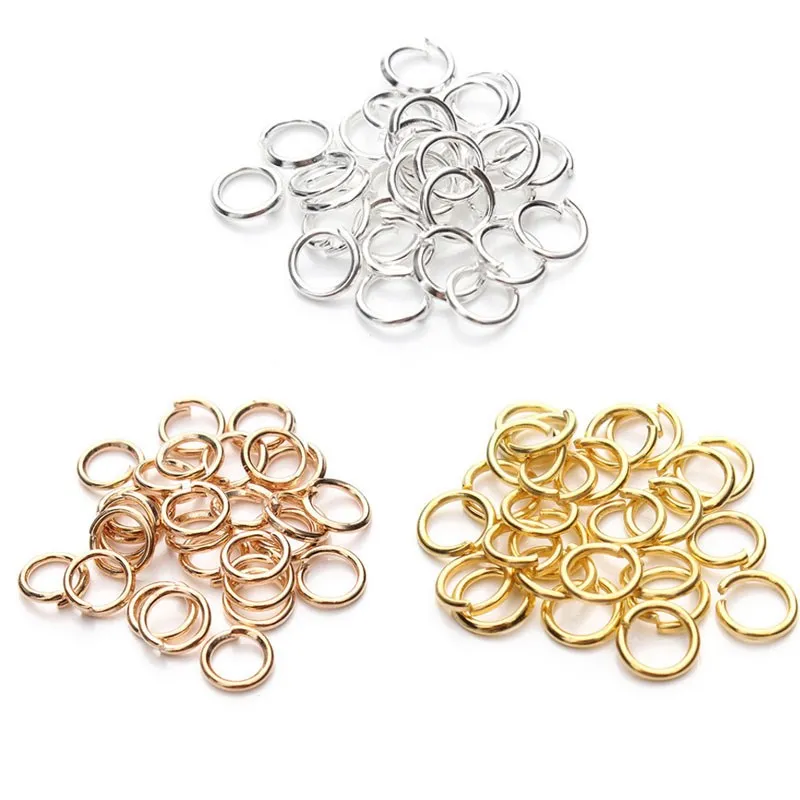 

100pcs The ultrafine single ring connecting ring fit Bracelet necklace earrings Extended connection diy pendant buckle material
