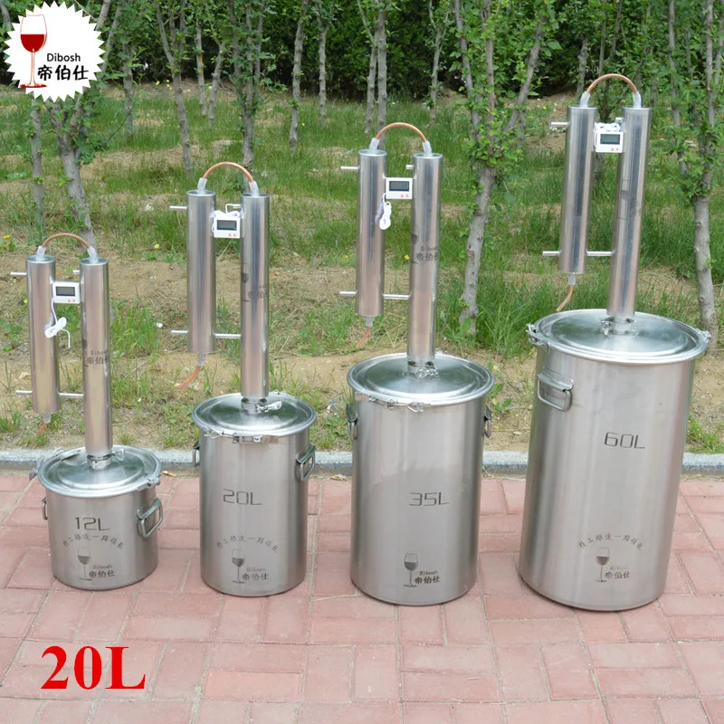 20l Home Full Kit Distilling Column 304 Stainless Steel Alcohol