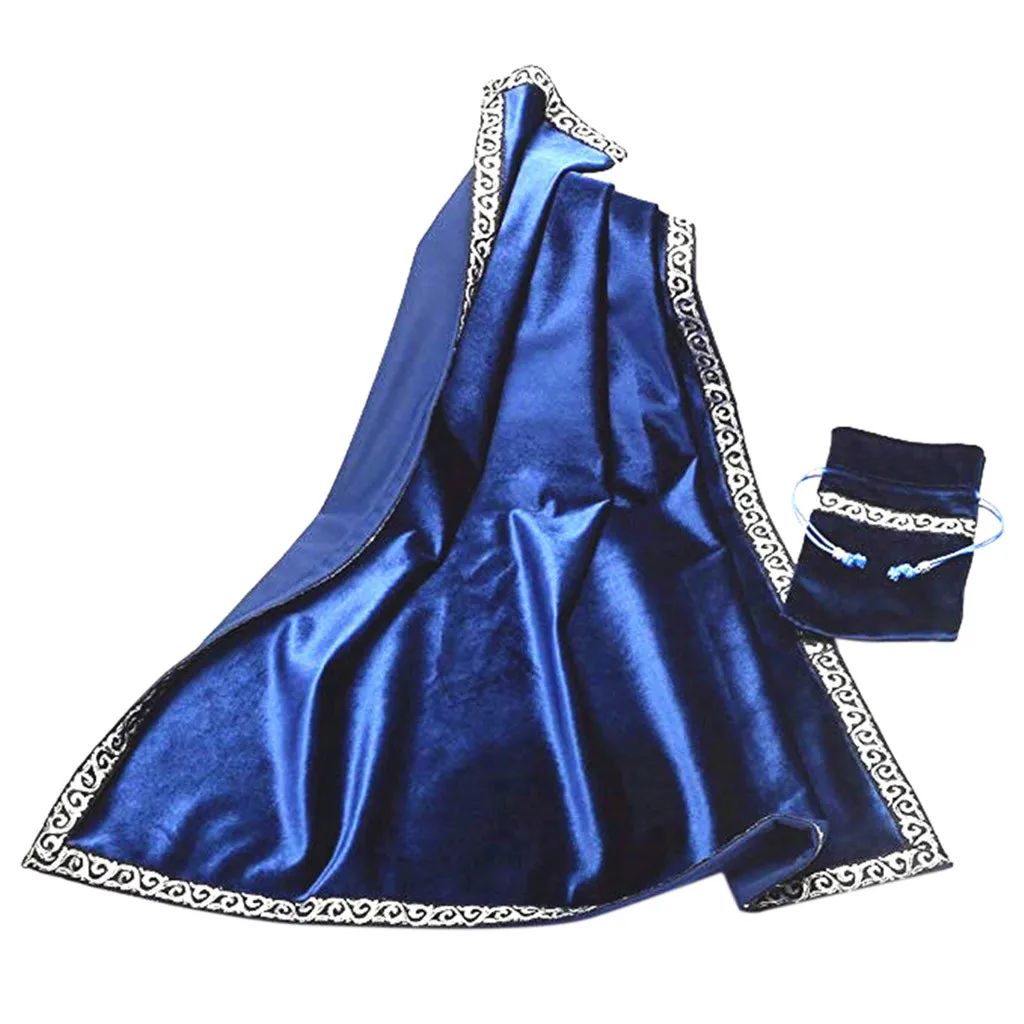 

Altar Tarot Cards Bag Party Table Cloth Board game Tablecloth Divination Wicca Velvet Tapestry Vintage Retro Black Purple Blue