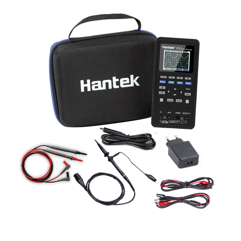 3 в 1 Hantek Ручной цифровой осциллограф мультиметр USB портативный 2 канала 40/70 МГц