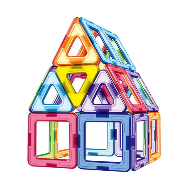 46PCS Big Size Magnetic Designer Magnet Blocks Construction Toys Set  Modeling&Buillding Toy For Children Kids Gifts 3