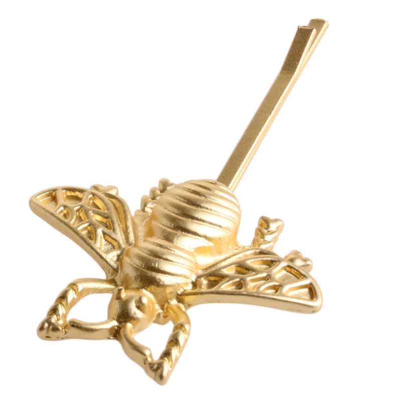 Women Fashion Jewelry Bee Hairpin Side Clip Hair Accessories Barrette Bobby Pins Pro