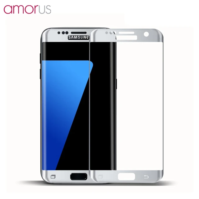 full covered for samsung s7edge 5 5 amorus full size plated tempered s7 edge size