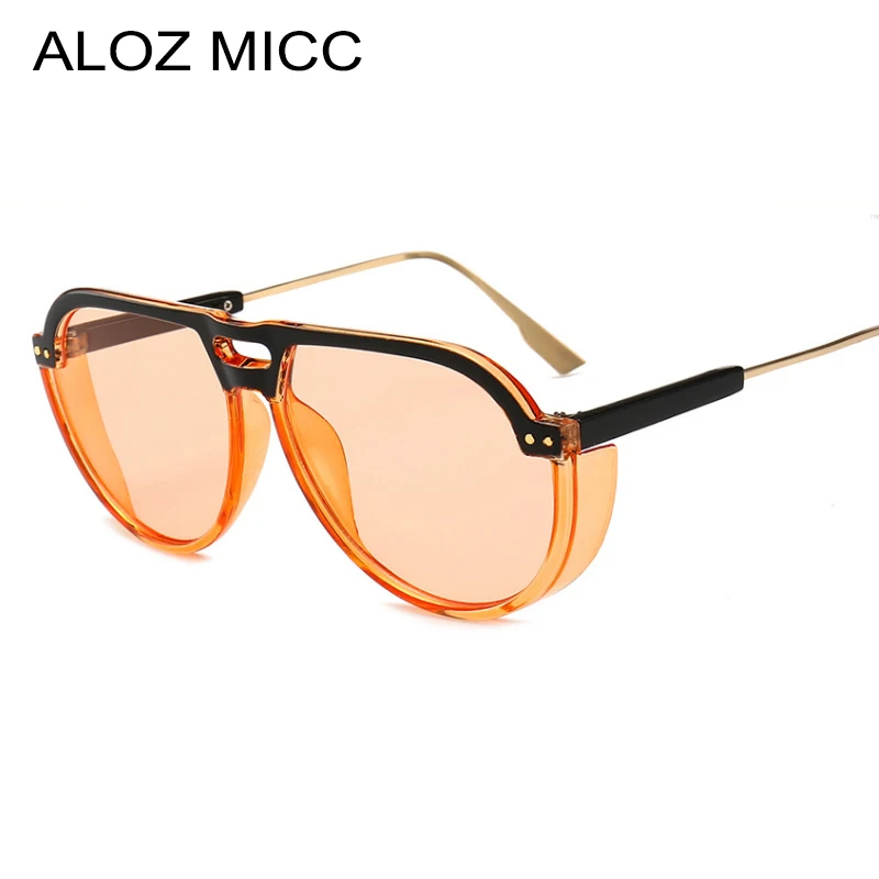 ALOZ MICC Модные мужские солнцезащитные очки в стиле стимпанк женские брендовые дизайнерские роскошные солнцезащитные очки для женщин модные очки UV400 Q620