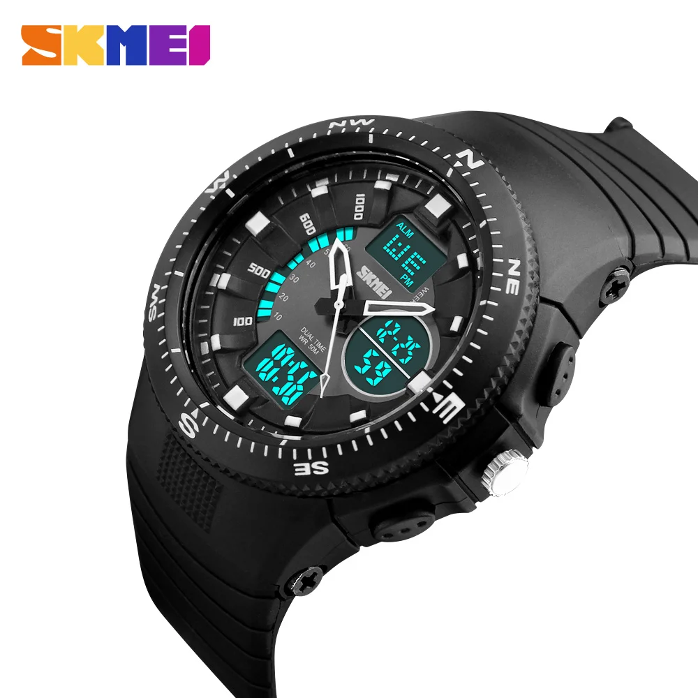 SKMEI Watches Men's Digital LED Role Wristwatches Men Stop Watch Alarm
