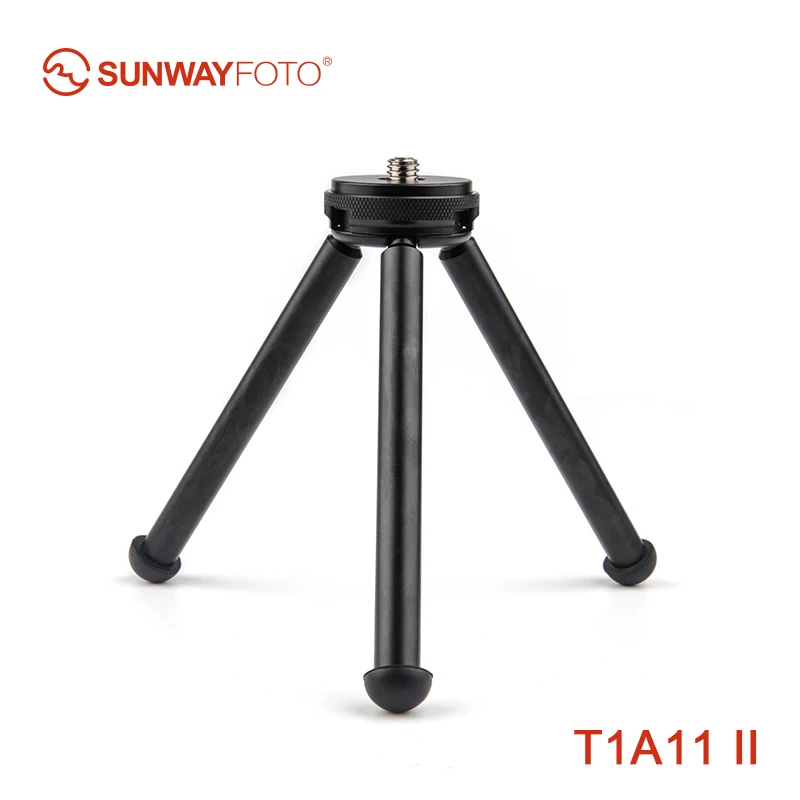 SUNWAYFOTO T1A11 II Профессиональный мини планшет Настольный штатив подставка для мини камеры тренога для смартфонов DLSR с креплением аксессуары