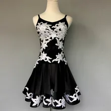 Стиль Костюмы для латинских танцев Сексуальная Вышивка платье для латинских танцев для женщин конкурс латиноамериканских танцев платья A42 S-4XL