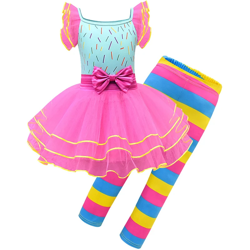 Платье Нэнси для маленьких девочек нарядное детское бальное платье Нэнси, платье-пачка с рукавами-крылышками, комплекты со штанами летняя повседневная одежда для маленьких детей - Цвет: Nancy Dress Pants 1