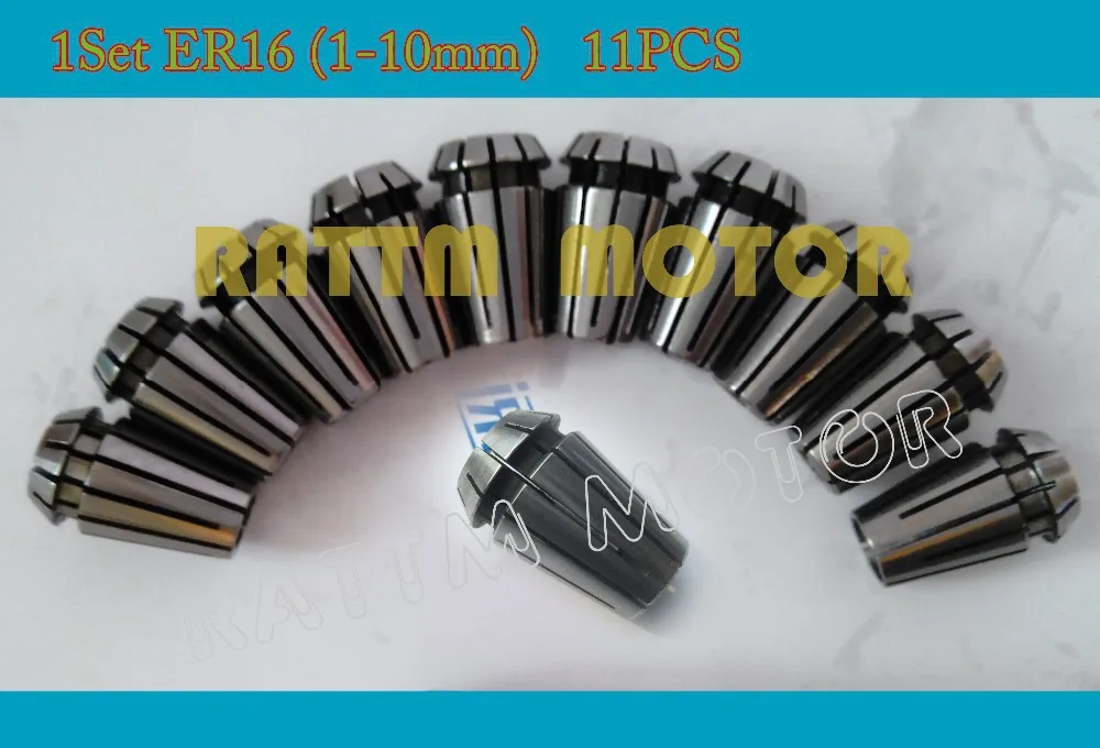 

1set ER16 (1-10mm)11PCS collet beating 0.1mm precision spring collet for CNC milling and spindle motor CN706