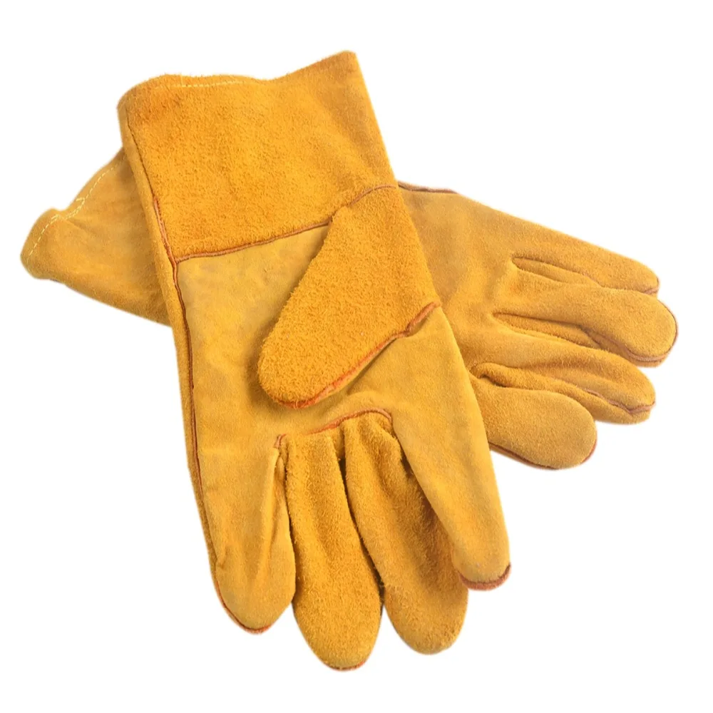 14 Inch cowhide Welding Gloves - For Tig Welders/Mig welding/Plasma cutting/Fireplace/Stove/BBQ/Gardening/Welding Mask/DIY Work 14 Inch cowhide Welding Gloves - For Tig Welders/Mig welding/Plasma cutting/Fireplace/Stove/BBQ/Gardening/Welding Mask/DIY Work