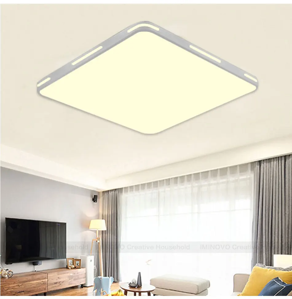 IMINOVO светодиодный потолочный светильник, современный светодиодный потолочный светильник с кристаллами для гостиной, светильник для внутреннего освещения