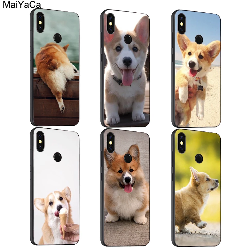 

MaiYaCa Welsh Corgi Puppy Dog Case For Xiaomi Redmi S2 6 6A 6pro 4X Note 5 Pro 5A 7 Mi 8 9 6X A2 Mix 2s Max 2 3 F1