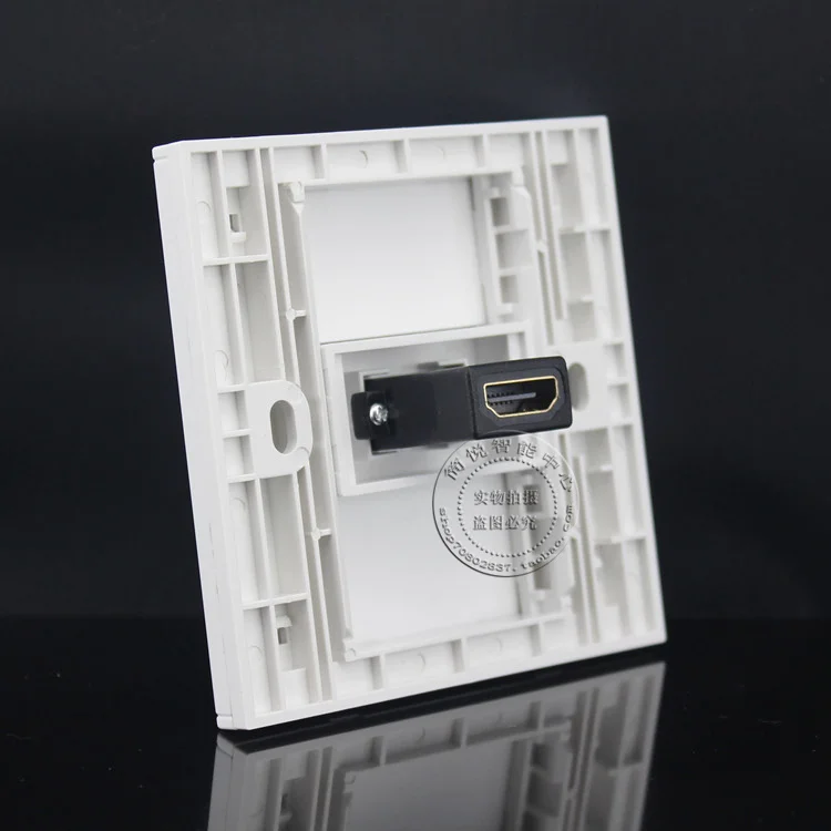Wall Socket Plate 1 Port 2.0/1.4 HDMI Straight Insert Faceplate Outlet Adapter | Компьютеры и офис