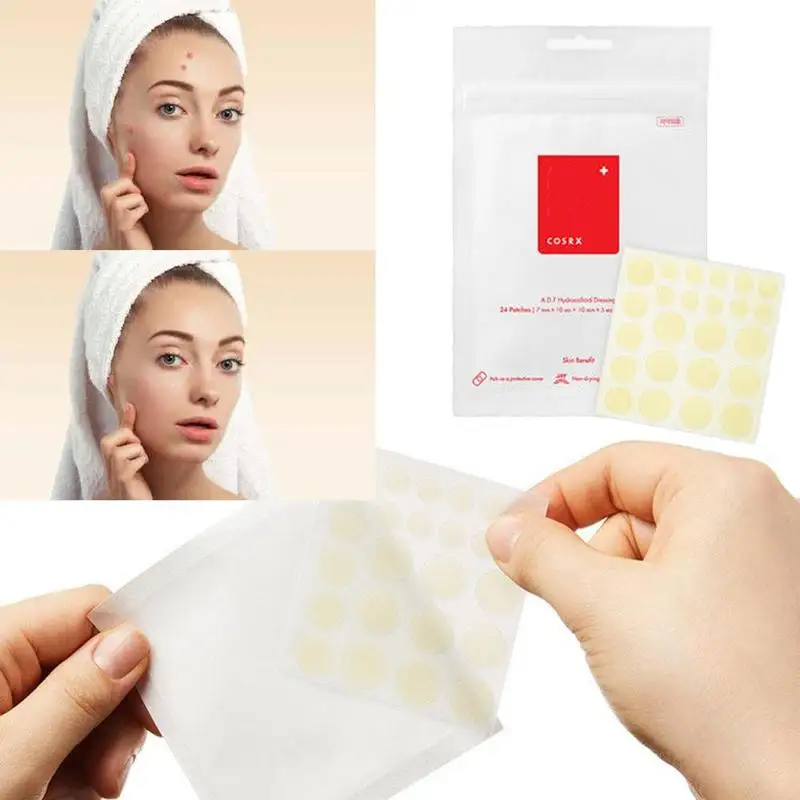 

24Pcs/Sheet Acne Patches Pimple Master Face Spot Scar Care Treatment Stickers Anti-inflammatory Invisible Acne Patch Face Beauty