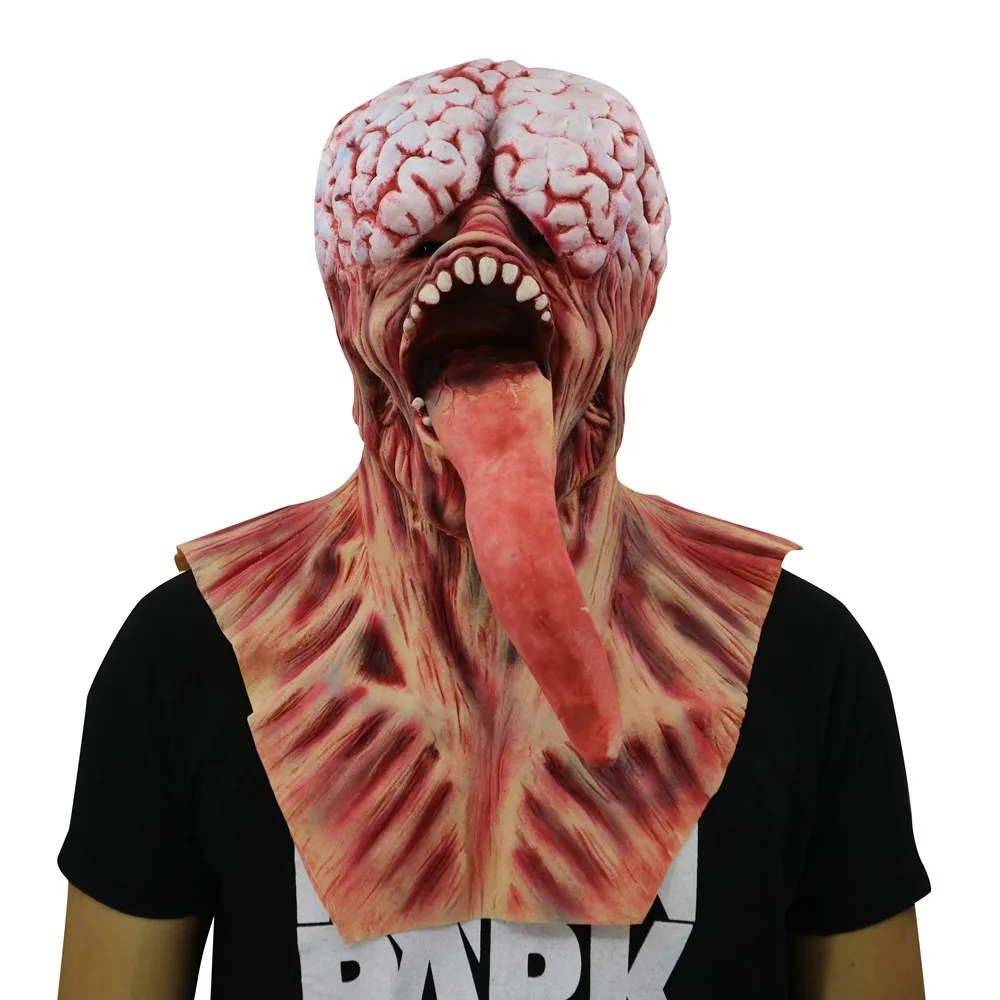 

Latex Zombie Full Head Face Mask Scary Extremely Disgusting Halloween Horror Cosplay Costume Adult Mask Party Cosplay Prop