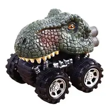 Детский день подарок игрушка динозавр модель мини игрушка автомобиль назад автомобиля подарок тираннозавр рекс