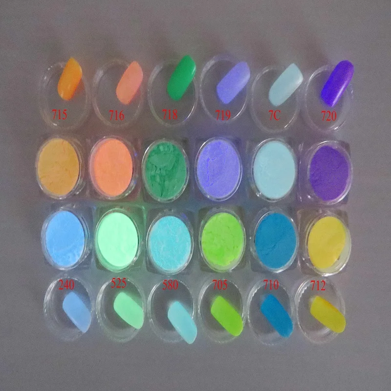 Glow in dark powder glow nail powder luminous pigment photoluminescent fluorescent high grade quality
