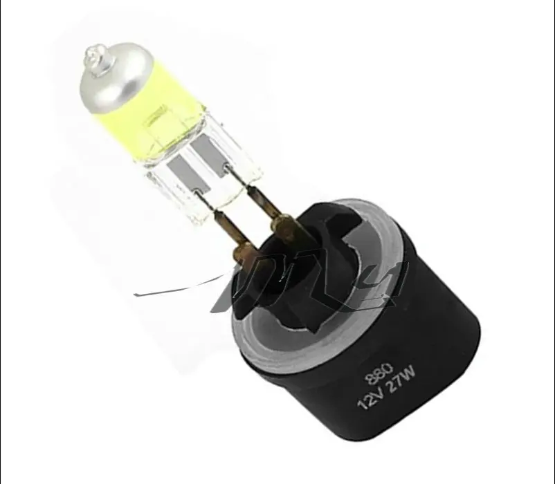2 개 880 889 H27W 할로겐 전구 27W PGJ13 헤드 라이트 자동차 안개 램프 라이트 러닝 자동차 광원 주차 일 DRL 옐로우 앰버