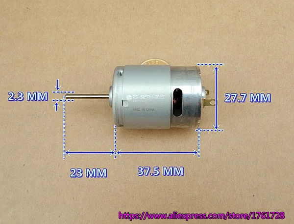 

23mm long shaft Mabuchi 385 DC motor RS-385PH-2085 24V 14000RPM large torqe ~