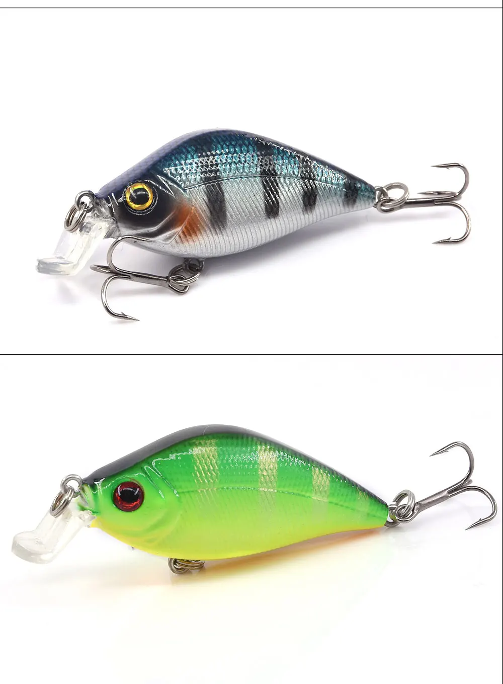 Makebass Crankbait рыболовные приманки бас искусственный воблер, твердая приманка дайвинг с неглубоким погружением рыболовные снасти форель Окунь и т. д. 2 дюйма/0,3 унций