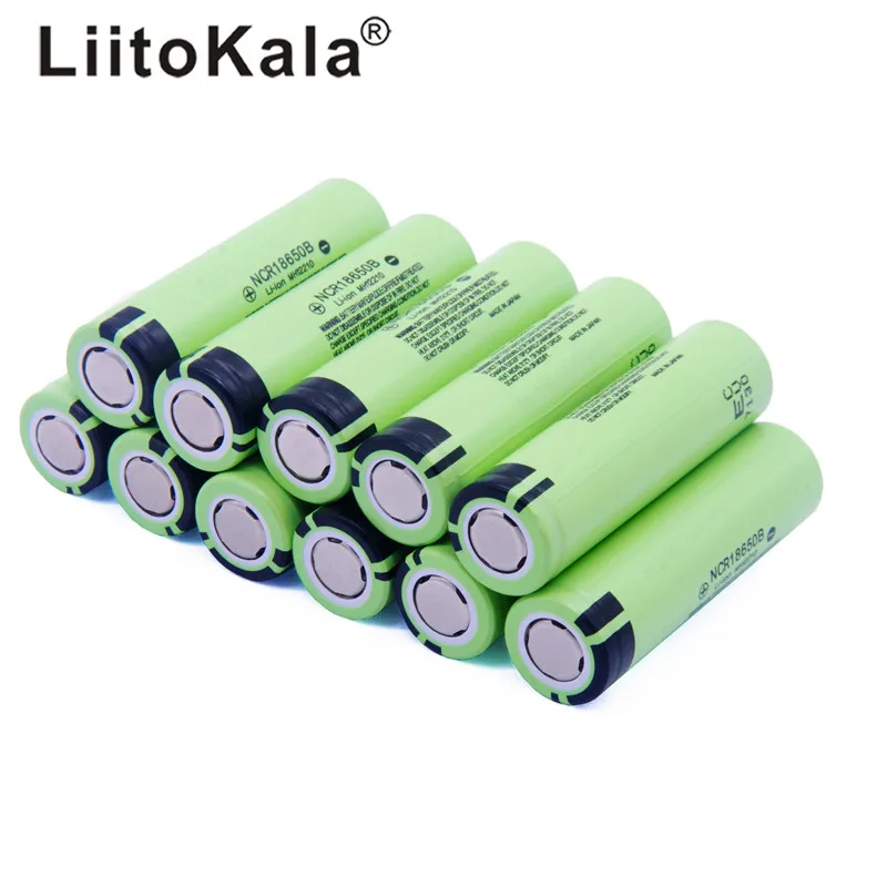 100 шт LiitoKala NCR18650B 18650 3400 3,7 V 18650 3400mah литиевая аккумуляторная батарея для фонариков