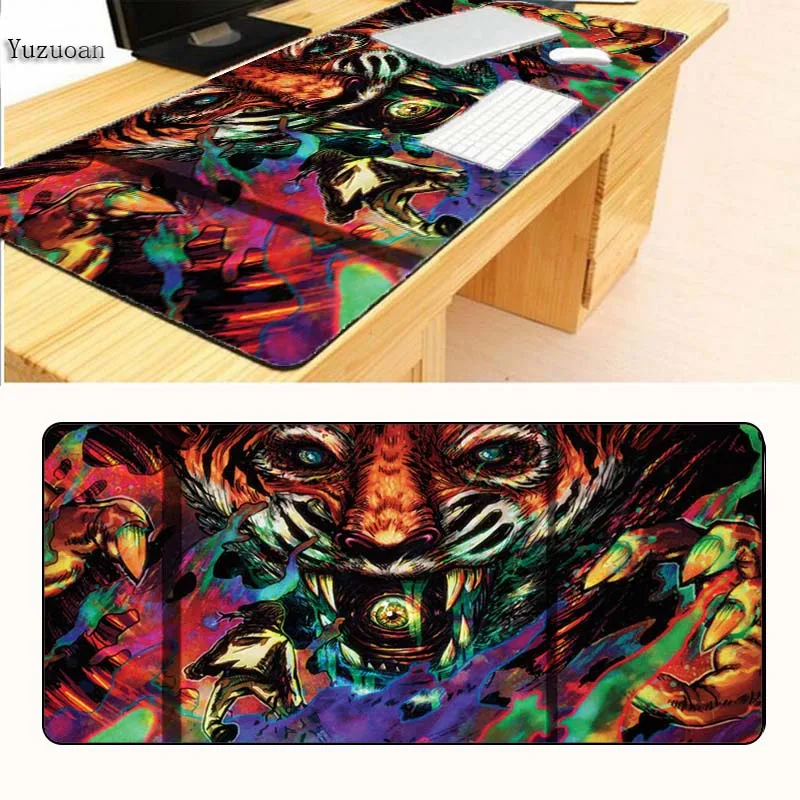  Yuzuoan Free Shipping Extended Gaming Lock Edge Mouse Pad Mat XXL Stitched Edges Waterproof Large D