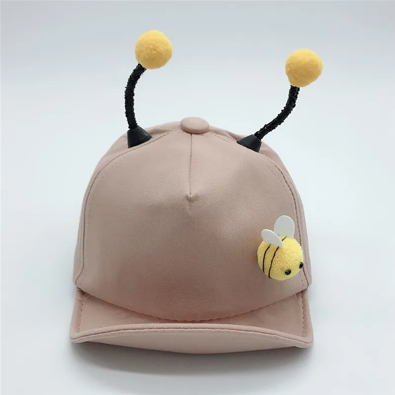 Забавная летняя шапка с ушами пчелы для новорожденных девочек, детские солнцезащитные козырьки с рисунками из мультфильмов, кепка, реквизит для фотосессии Gorra, Панама, Детская кепка, Noworodek 2
