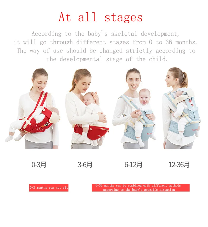 Disney Ergonomic Baby Carrier Backpack Infant Sling Toddler Waist Wrap Carrier Baby Holder Kangaroo Hipsit Minnie newborns 360