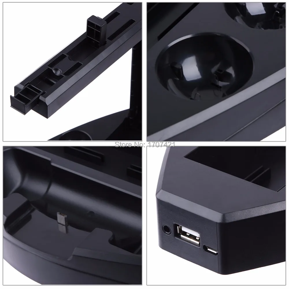 Multifunctional Vertical Display Stand Holder for PS VR Glasses Charging Station for PS VR for PS4 Controller (4)