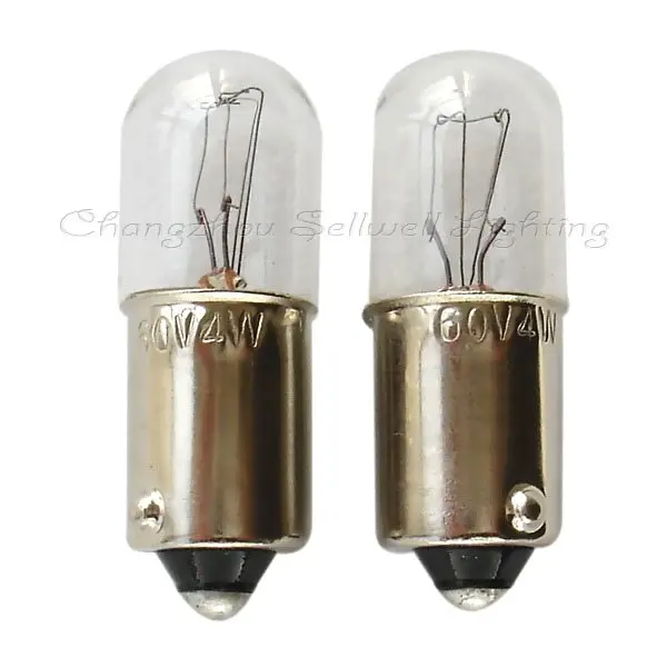Ba9s T10x28 60 В 4 Вт Миниатюрная лампа накаливания свет A030 Sellwell освещения завода