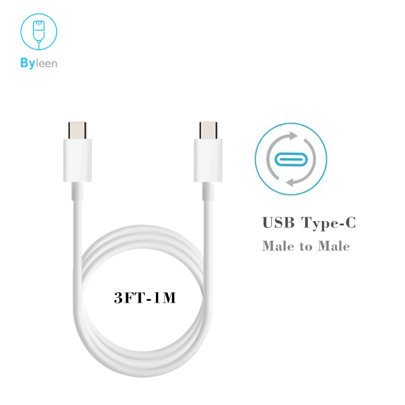 Кабель зарядный Byleen USB C-USB C штекер-штекер 2018 А PD для iPad Pro MacBook Samsung | Мобильные