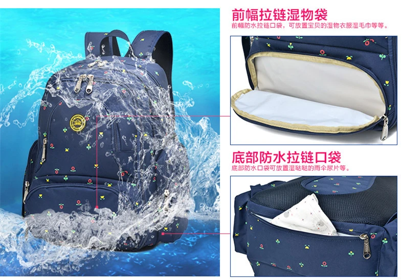 Fashion Mummy Diaper Bag Large Capacity Maternity Backpack Waterproof Travel Baby Stroller Bag For Mom Multifunctional Nappy Bag (17)