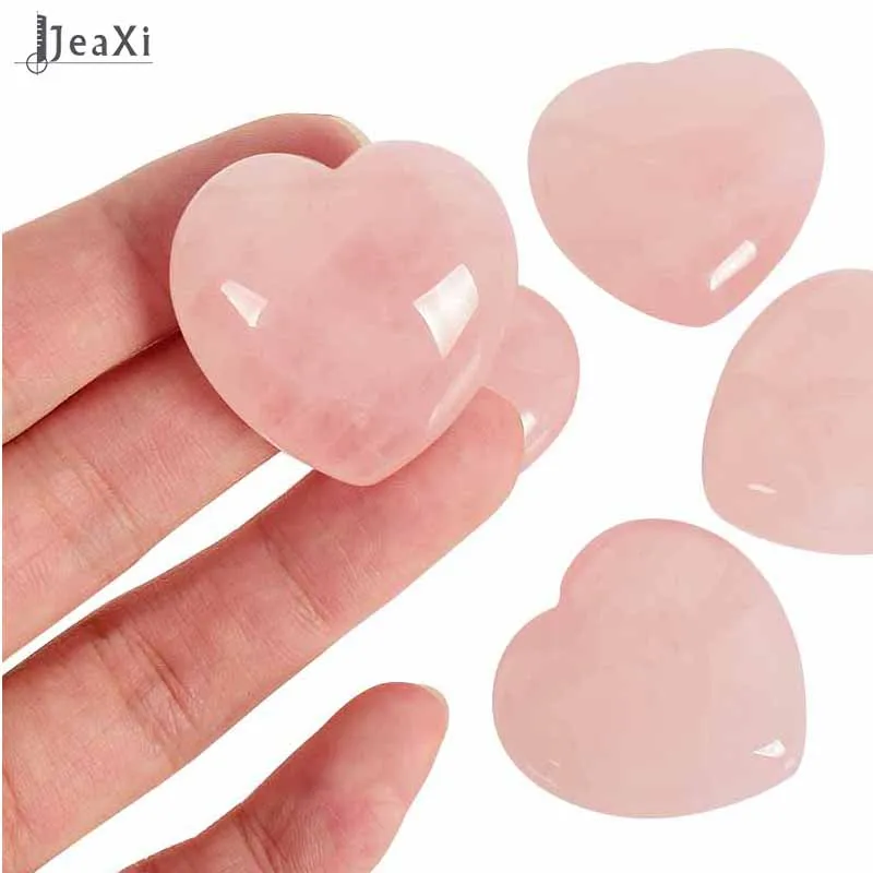 1 pc natural quartz crystal heart rose quartz heart for sale