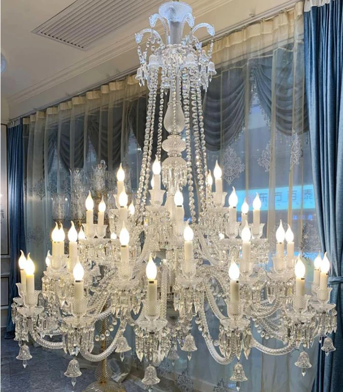 Современный светодиодный хрустальный канделябр Baccarat crystal drop lighting роскошный отель Гостиная вилла Лофт люстра