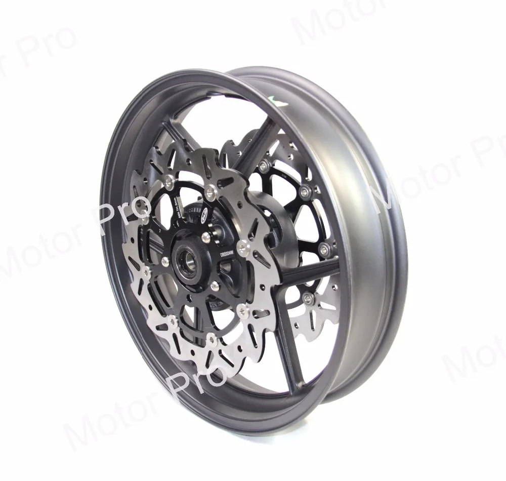 Для KAWASAKI ER6N 2009 2010 2011 2012 переднее колесо тормоз обода Диск Ротора аксессуары для мотоциклов с ЧПУ Алюминий 09, 10, 11, 12 лет
