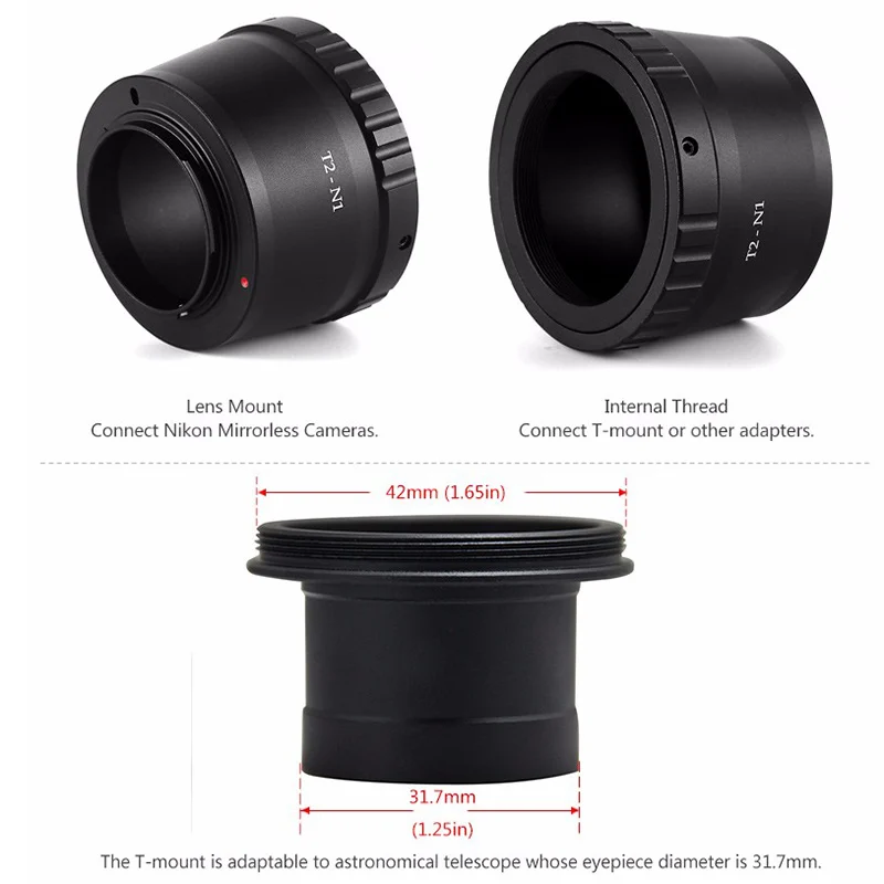 T кольцо для Ca не SLR/DSLR Камера адаптер+ 23,2/24,5/31,7/42 мм окуляра порты телескопы, микроскопы, увеличители крепление трубки