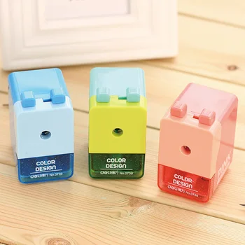 

3 pcs/Lot Funny colorful Mechanical pencil sharpener Mini useful sharpeners Stationary Office School supplies FB936