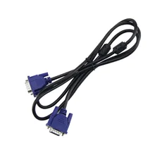 1,5/1,8 M цвет: черный, синий VGA 15 пин кабель со штыревыми соединителями на обоих концах для подключения Разъем монитора компьютера кабель провод шнур-22
