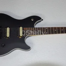 Наивысшего качества QShelly пользовательский Матовый Черный EVH 6 строка Гитары Вольфганг тремоло Floyd Rose Электрический Гитары s Музыкальные инструменты магазин