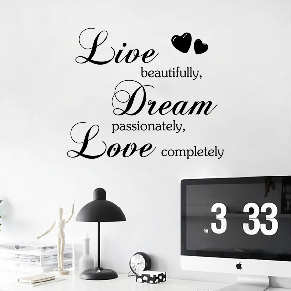 Наклейка на стену с надписью Love|Обои| |