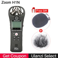 Профессиональный Рекордер Zoom H1 Диктофон Цифровой SLR камеры Audio Стерео микрофон для Интервью Запись для видеоблогинг