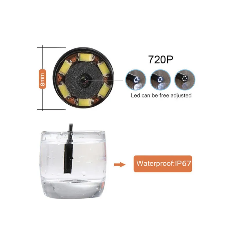 Wifi эндоскоп Водонепроницаемый Бороскоп Инспекционная камера светодиодный USB для Andriod телефона Прямая Apr27 CARPRIE MotherLander