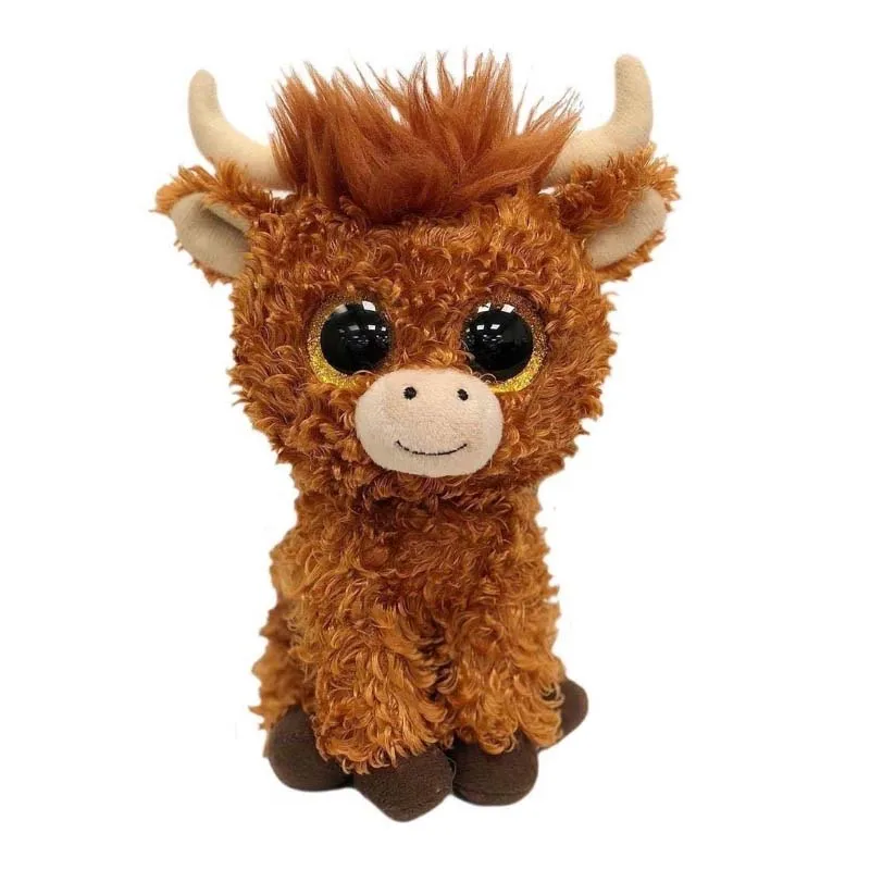 

Ty 6'' 15CM Beanie Babies Boos Angus the Scottish Highland Cow Boo Plush Soft Stuffed Animal Collectible Doll Toy