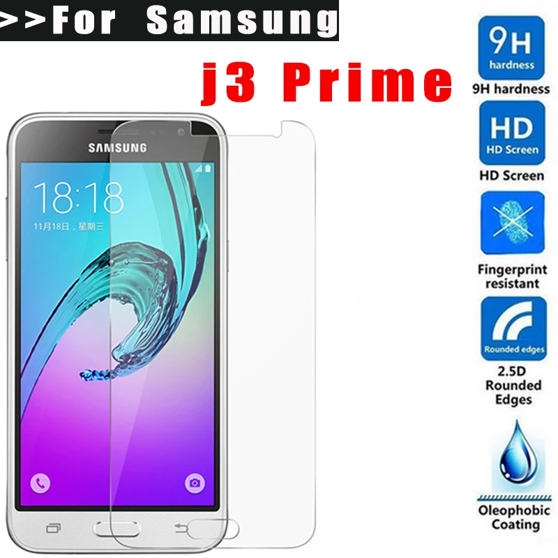 MLLSE 9H HD Tempered Glass For Samsung Galaxy J3 Prime Screen Protector ...