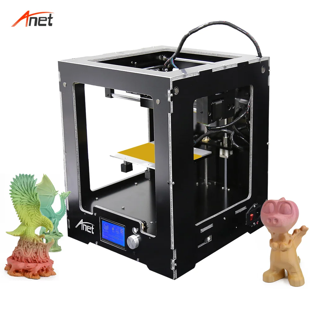 Anet A8 A6 A3S A2 E2 Высокая точность простота в эксплуатации 3D принтер алюминиевый 3d