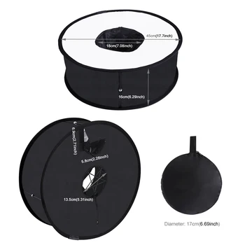 

Universal Ring Soft Box Flash Cloth45cm Light Diffusion Ring Soft Box Flash Round Flash Foldable Soft Light Diffuser For Cameras
