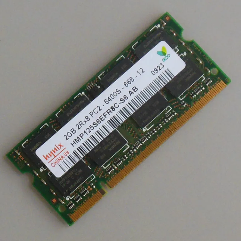 En Ligne Chaude!! Hynxi 2 GB PC2 6400S DDR2 800 800 Mhz DDR2 Ordinateur Portable Mémoire CL6.0 SODIMM RAM Portable Non Ecc 200pin 2RX8 Faible densité