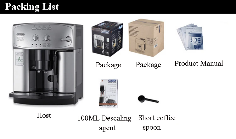 Домашняя Кофеварка кофемолка английский дисплей офис Коммерческая полностью автоматическая кофеварка ESAM2200.s